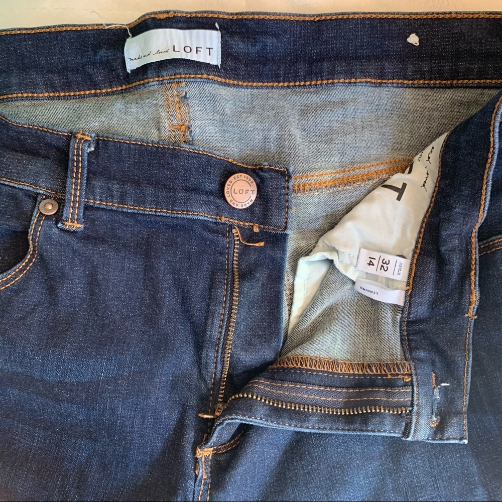 Loft denim legging size 32